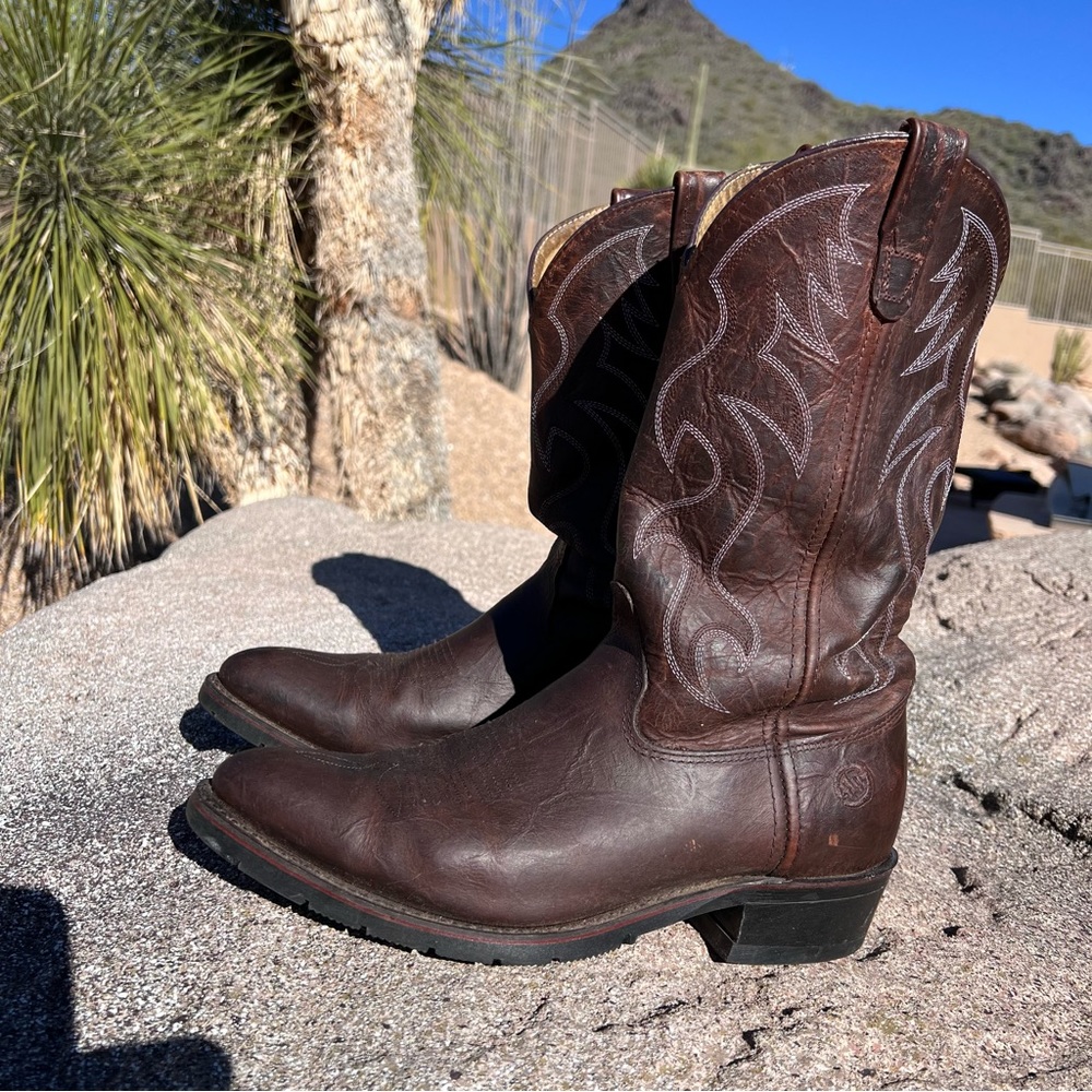 Double H Men’s Western Boots Size 11D Brown MADE IN USA (Model Robert AG7)